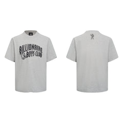 Billionaire Boys Club letter printed T-shirt for men and women, couple outfit, BBC trendy round neck short sleeved summer