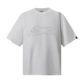 Cross border trendy brand BBCicecaream cartoon pattern casual heavyweight pure cotton round neck short sleeved loose fashion versatile