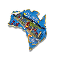🇦🇺 Australia Gold Coast 3D City Magnet 3D Magnet