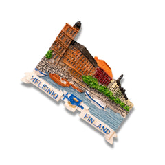 🇫🇮 Finland Helsinki Cityscape 3D Magnet