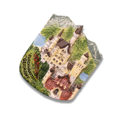 🇩🇪 Germany Neuschwanstein Castle (Red Gate) 3D Magnet