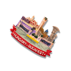 ðŸ‡ðŸ‡º Hungary Budapest Cityscape 3D Magnet