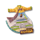 🇰🇷 Korea Hanbok Dress & Sungnyemun Gate Magnet