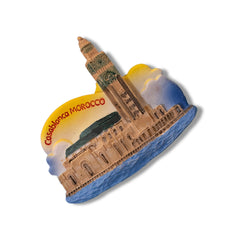 🇲🇦 Morocco Hassan II Mosque Casablanca 3D Magnet