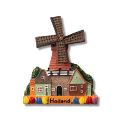 🇳🇱 Netherlands Holland Windmill House 3D Magnet