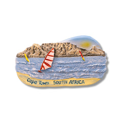 πΏπ¦ South Africa Cape Town Beach Scene 3D Magnet