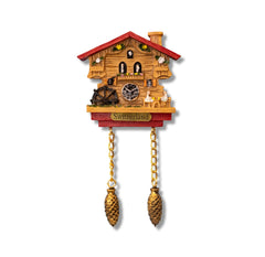 🇨🇠Switzerland Chalet Cuckoo Clock Magnet 3D Magnet
