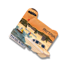 🇹🇠Thailand Pattaya Beach Scene 3D Magnet