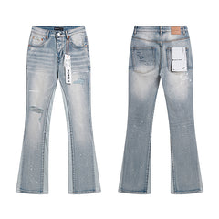 Purple Brand Loose Fit Flared Jeans
