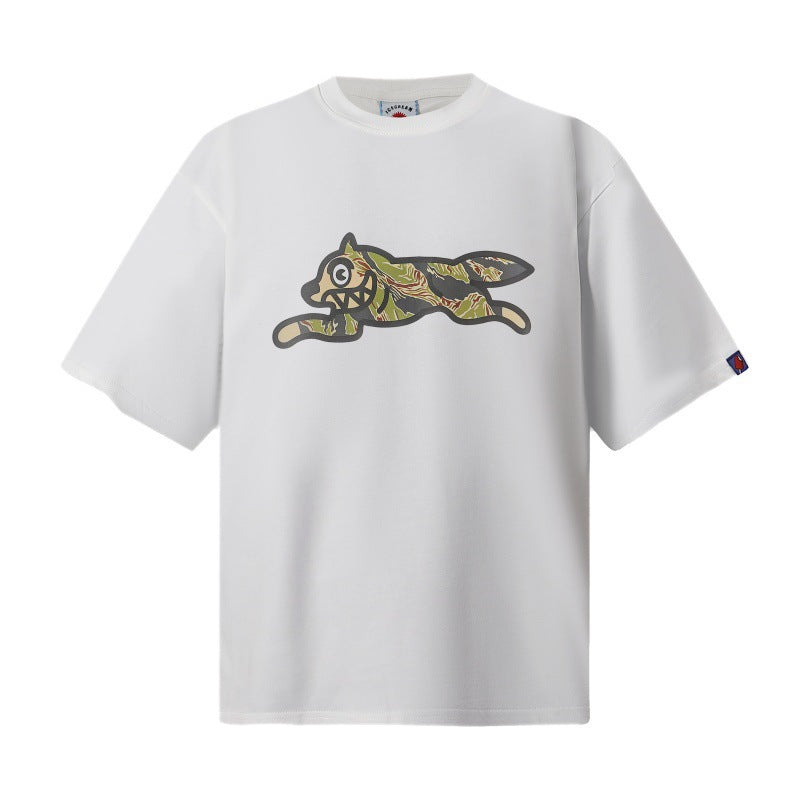 Cross border beauty trend BBCicecaream new printed casual versatile pure cotton high-quality short sleeved t-shirt (4)