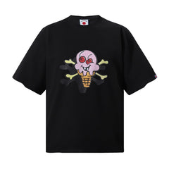 Cross border beauty trend BBCicecaream new printed casual versatile pure cotton high-quality short sleeved t-shirt (19)