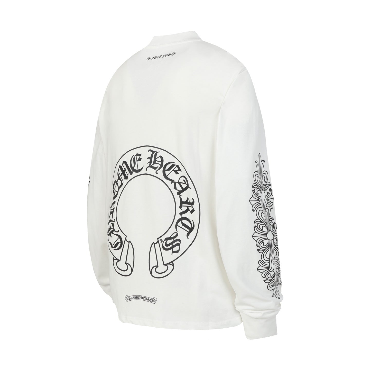 ChromeHearts25ss Horse Hoof Sanskrit Print Long-Sleeved T-Shirt