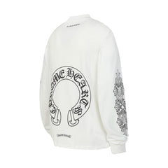 ChromeHearts25ss Horse Hoof Sanskrit Print Long-Sleeved T-Shirt