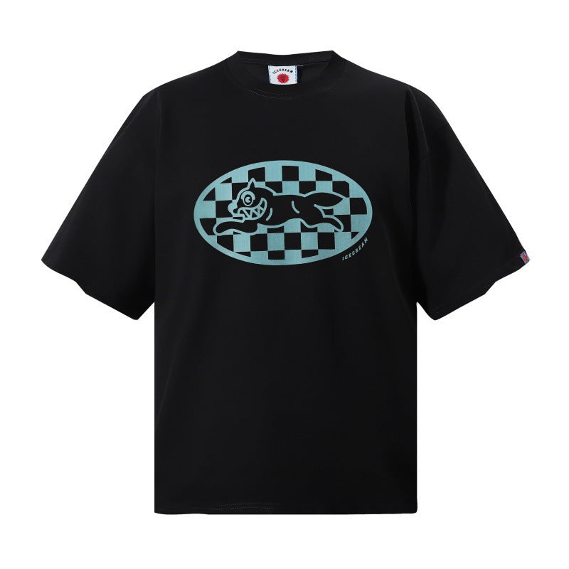 Cross border beauty trend BBCicecaream new printed casual versatile pure cotton high-quality short sleeved t-shirt (14)