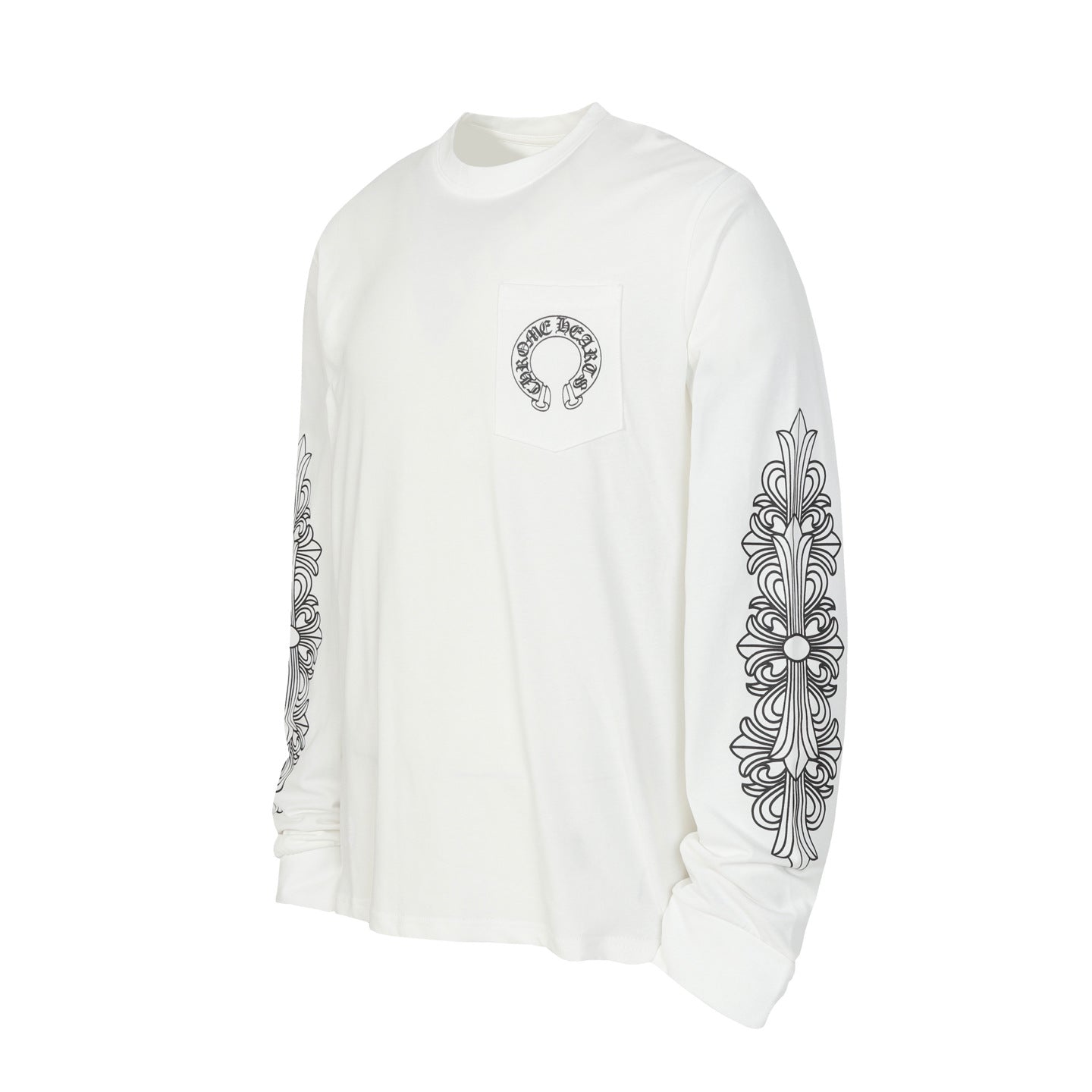 ChromeHearts25ss Horse Hoof Sanskrit Print Long-Sleeved T-Shirt