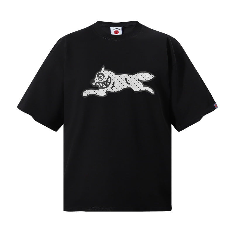 Cross border beauty trend BBCicecaream new printed casual versatile pure cotton high-quality short sleeved t-shirt (9)