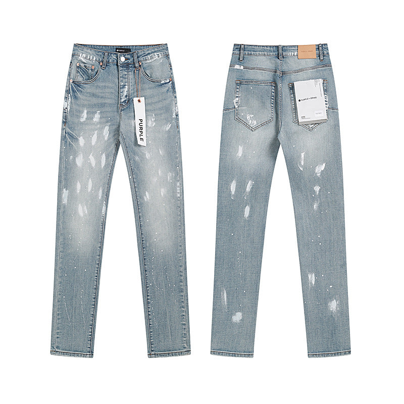 Purple Brand Relaxed Streetwear Straight Jeans