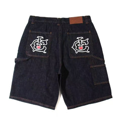 BBC ICECREAM Two-Knee Workover Five-Piece Pants Denim Shorts