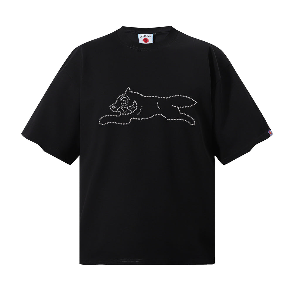 Cross border trendy brand BBCicecaream cartoon pattern casual heavyweight pure cotton round neck short sleeved loose fashion versatile