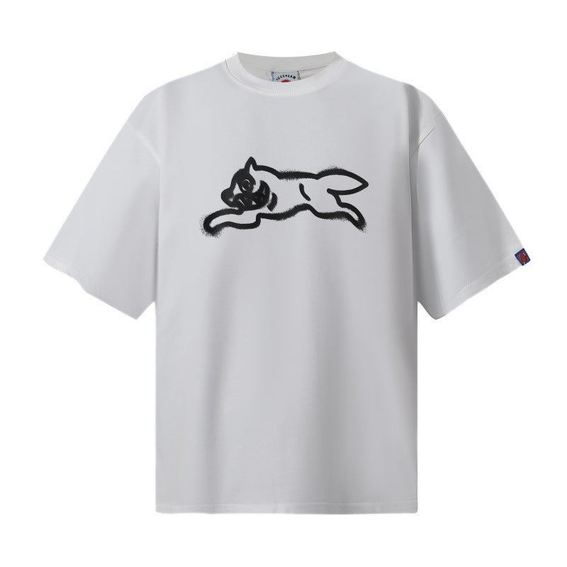 Cross border beauty trend BBCicecaream new printed casual versatile pure cotton high-quality short sleeved t-shirt (7)