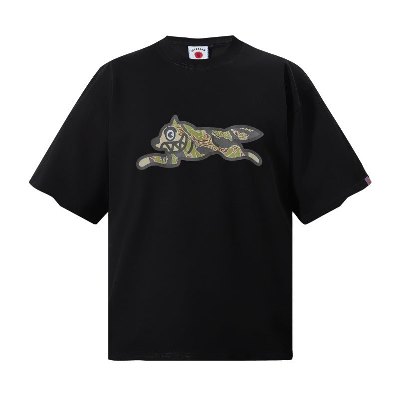 Cross border beauty trend BBCicecaream new printed casual versatile pure cotton high-quality short sleeved t-shirt (3)