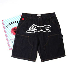 BBC ICECREAM Two-Knee Workover Five-Piece Pants Denim Shorts