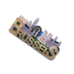 🇧🇪 Belgium Brussels Landmarks 3D Magnet