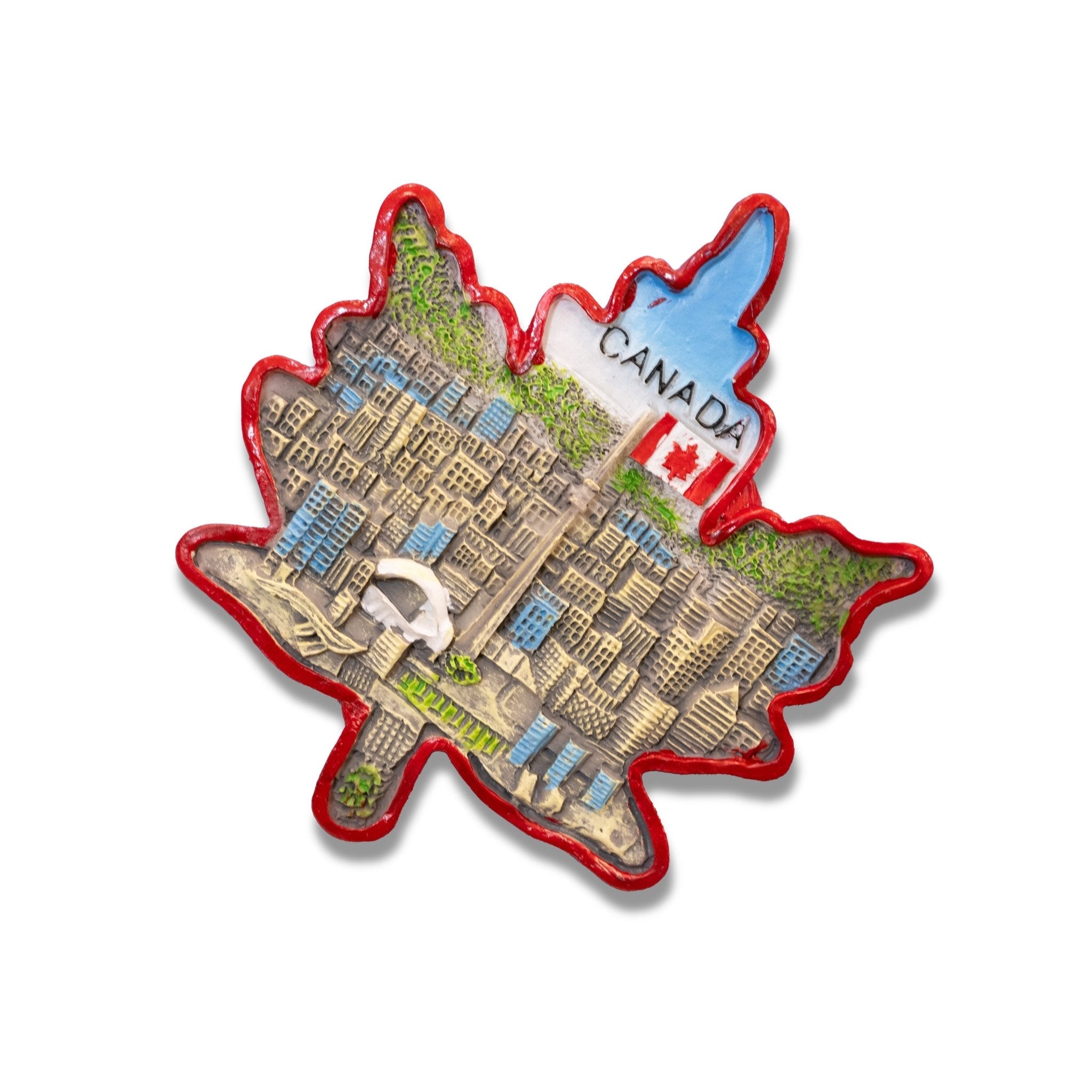 🇨🇦 Canada Maple Leaf Toronto Skyline 3D Magnet