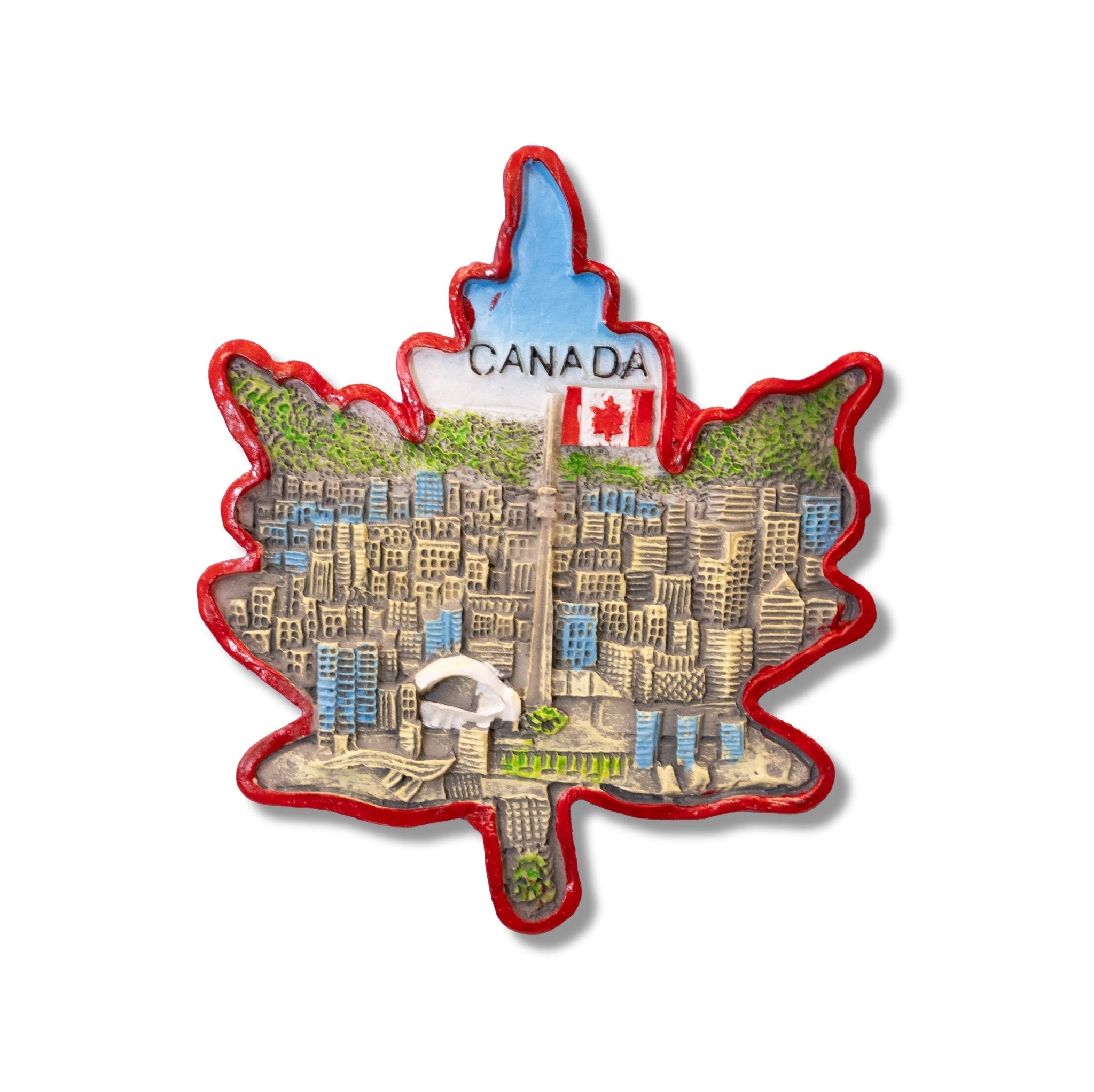 🇨🇦 Canada Maple Leaf Toronto Skyline 3D Magnet