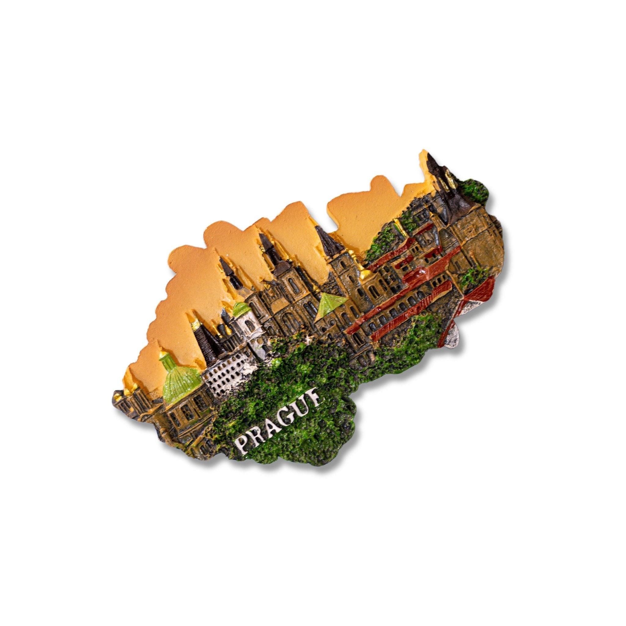 🇨🇿 Czech Prague Castle Skyline 3D Magnet