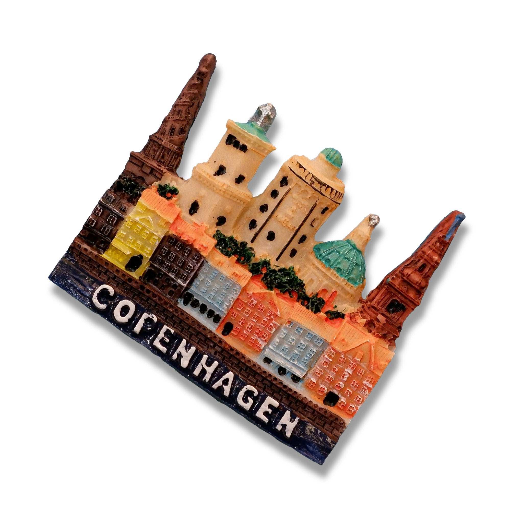 🇩🇰 Denmark Copenhagen City Landmarks 3D Magnet