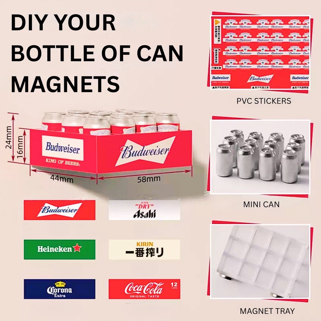 🍺 DIY Bottle Can Fridge Magnets