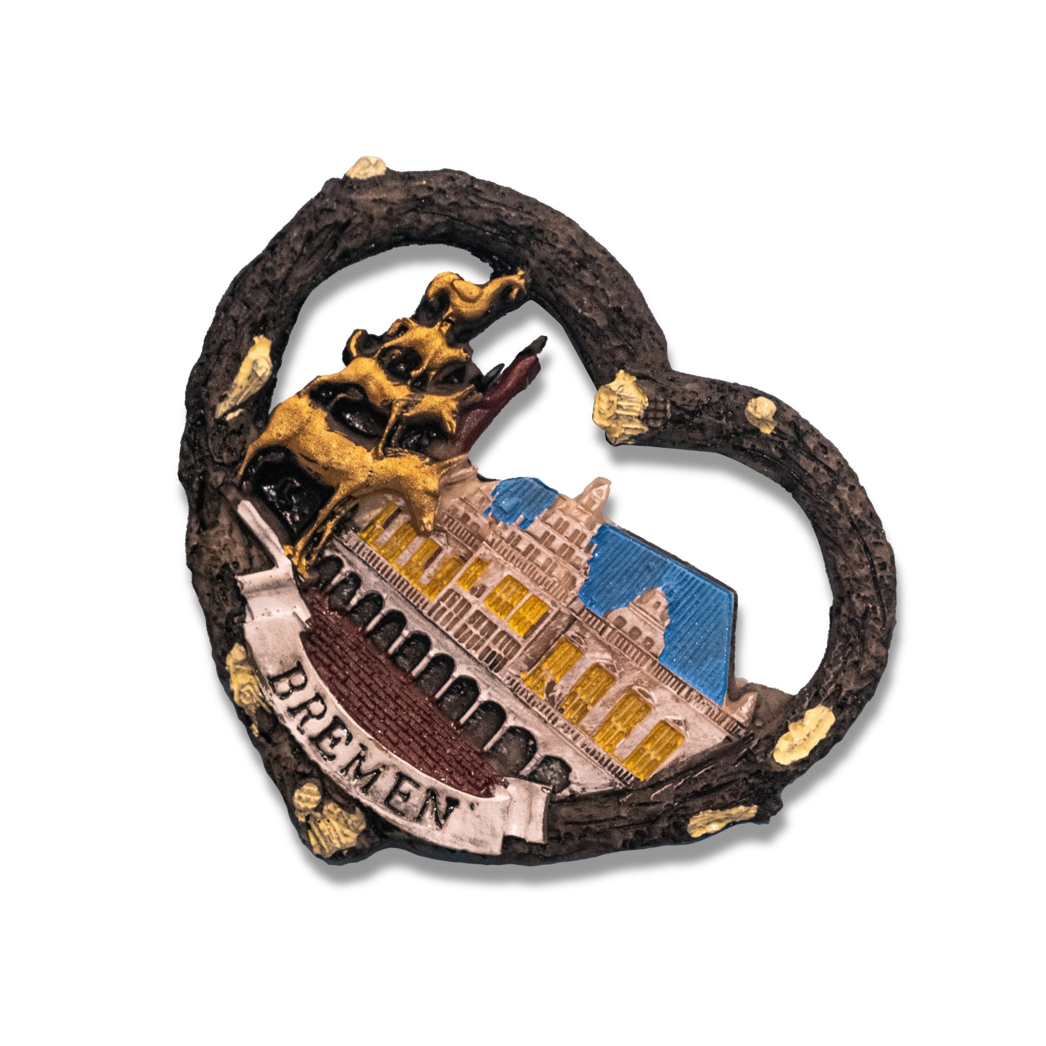 🇩🇪 Germany Bremen Town Hall & Musicians 3D Magnet