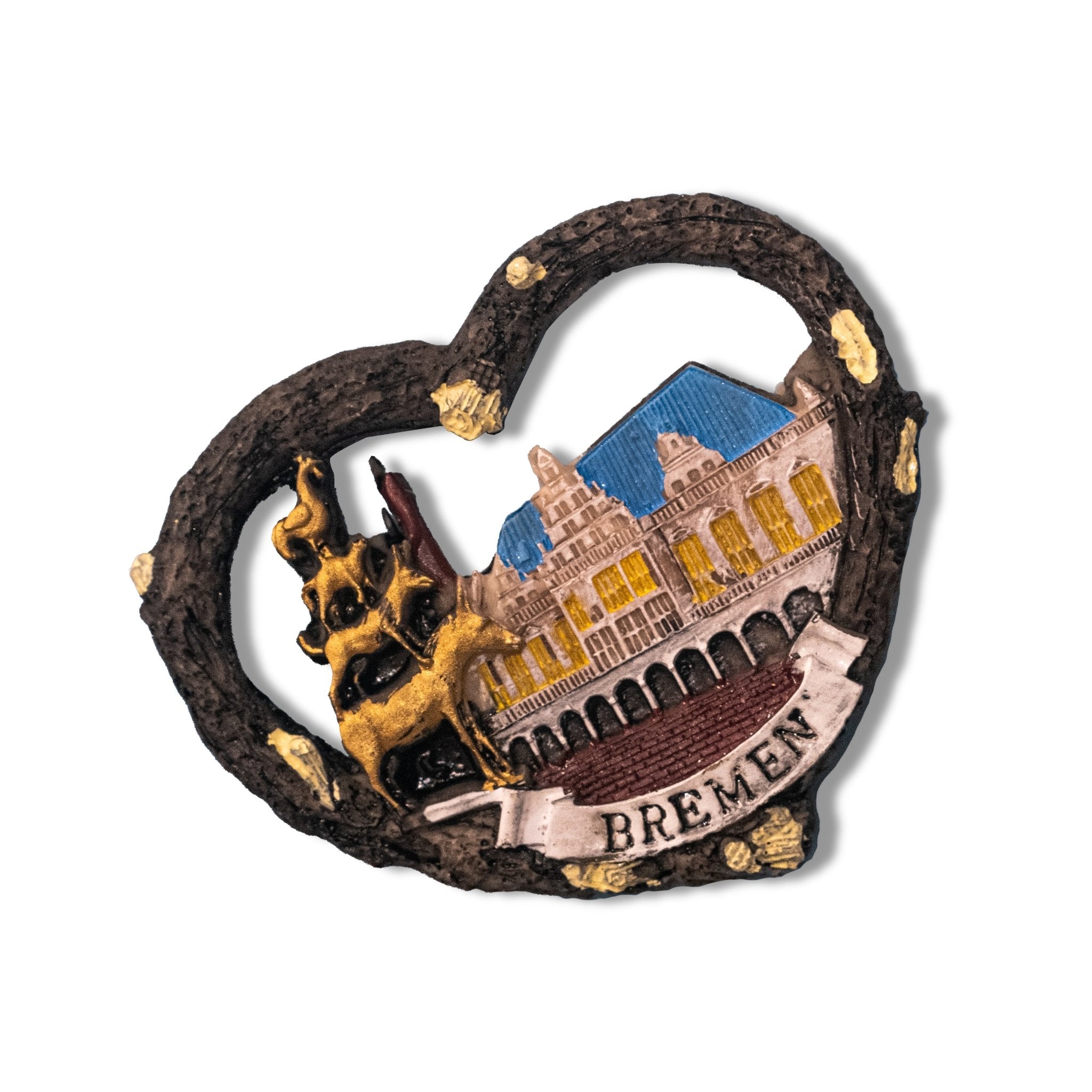 🇩🇪 Germany Bremen Town Hall & Musicians 3D Magnet