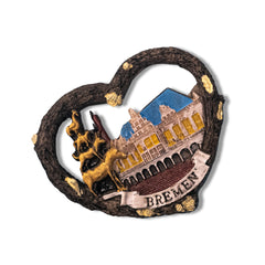 🇩🇪 Germany Bremen Town Hall & Musicians 3D Magnet