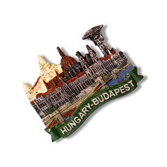 🇭🇺 Hungary Budapest Parliament View 3D Magnet