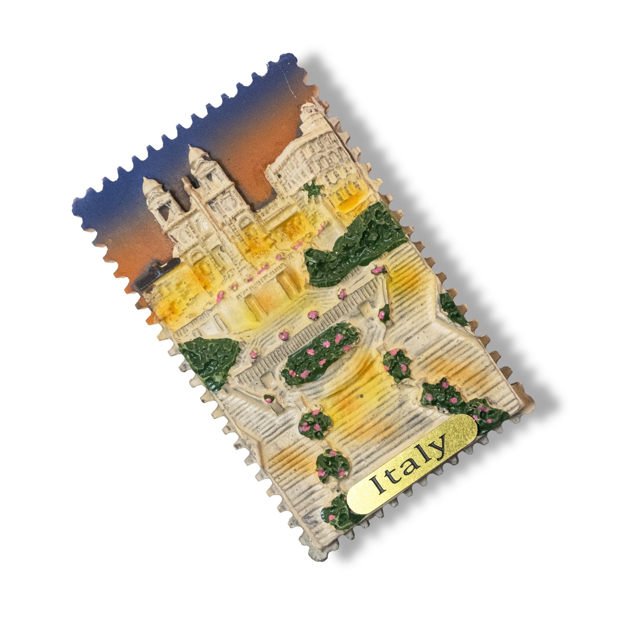 🇮🇹 Italy Rome Spanish Steps Night View 3D Magnet
