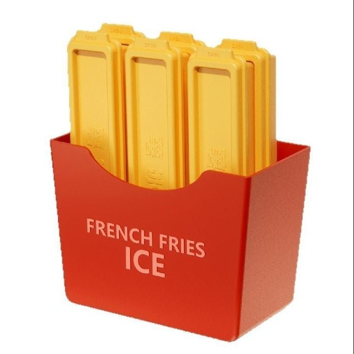 Long Ice Cube Mold French Fries Press Ice Tray Magnetic Suction Refridgerator Magnets