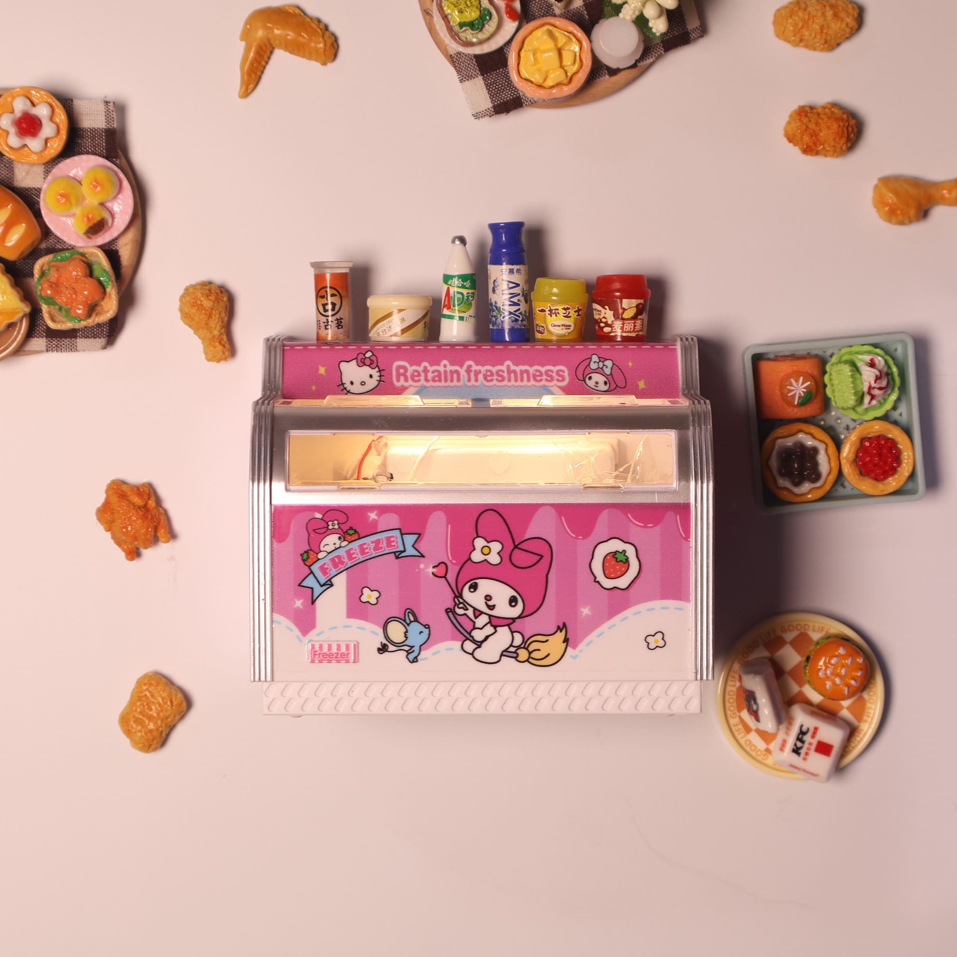 🧊 Miniature Supermarket Freezer Fridge Magnet