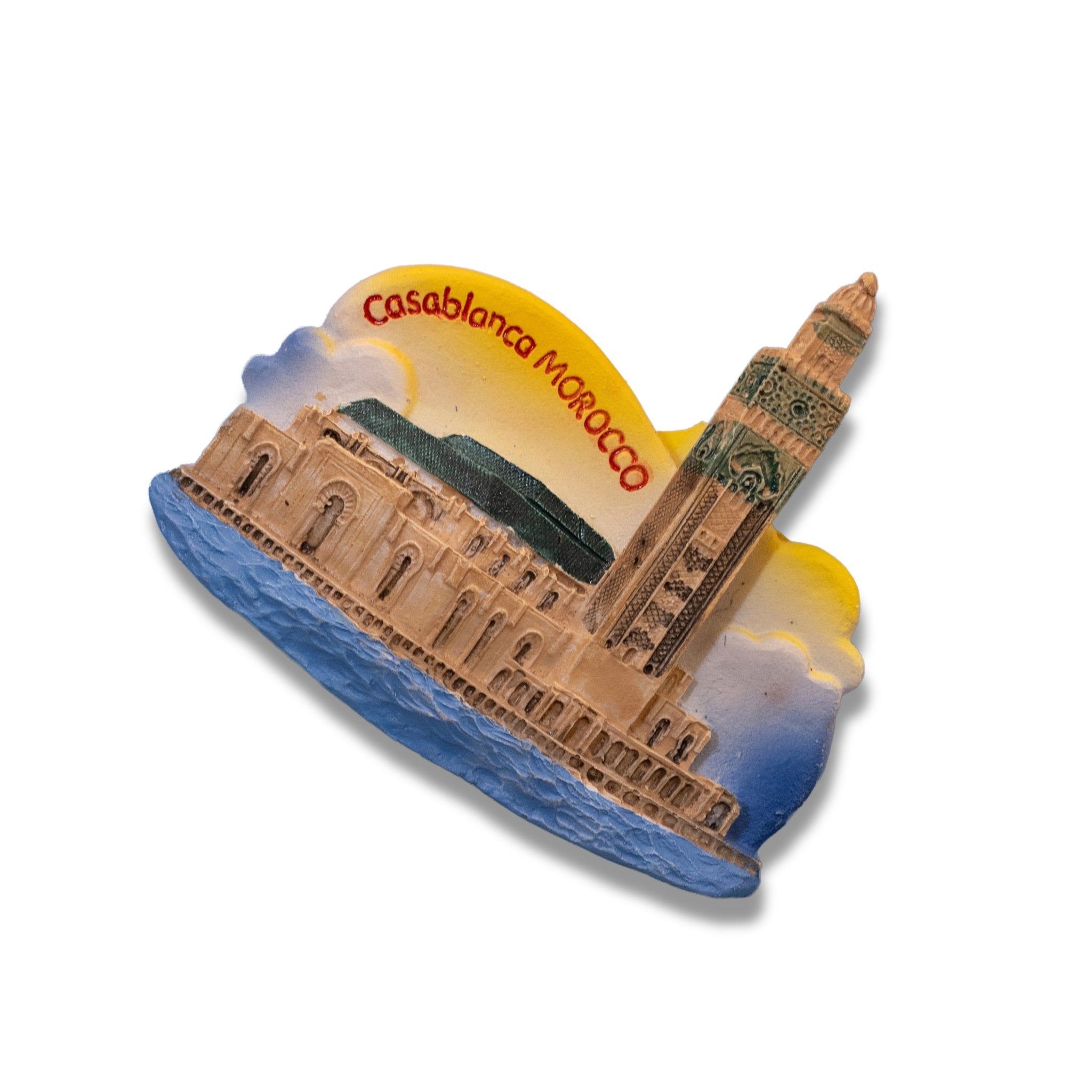 🇲🇦 Morocco Hassan II Mosque Casablanca 3D Magnet