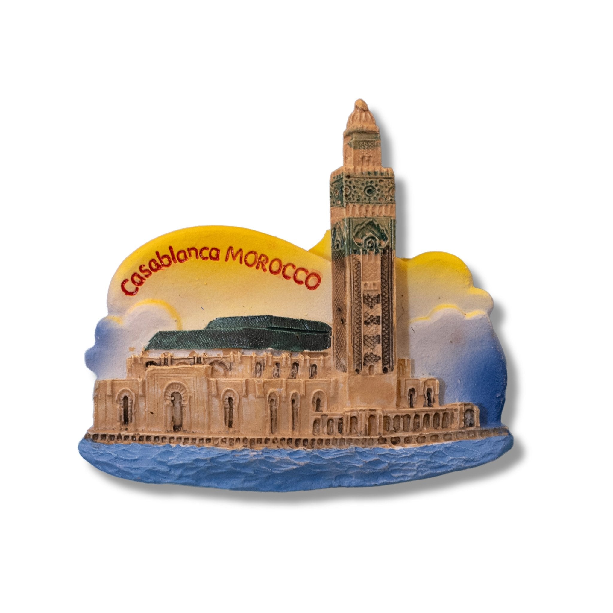🇲🇦 Morocco Hassan II Mosque Casablanca 3D Magnet