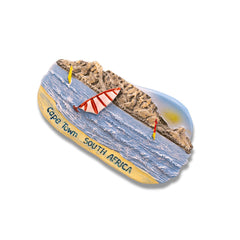 🇿🇦 South Africa Cape Town Beach Scene 3D Magnet