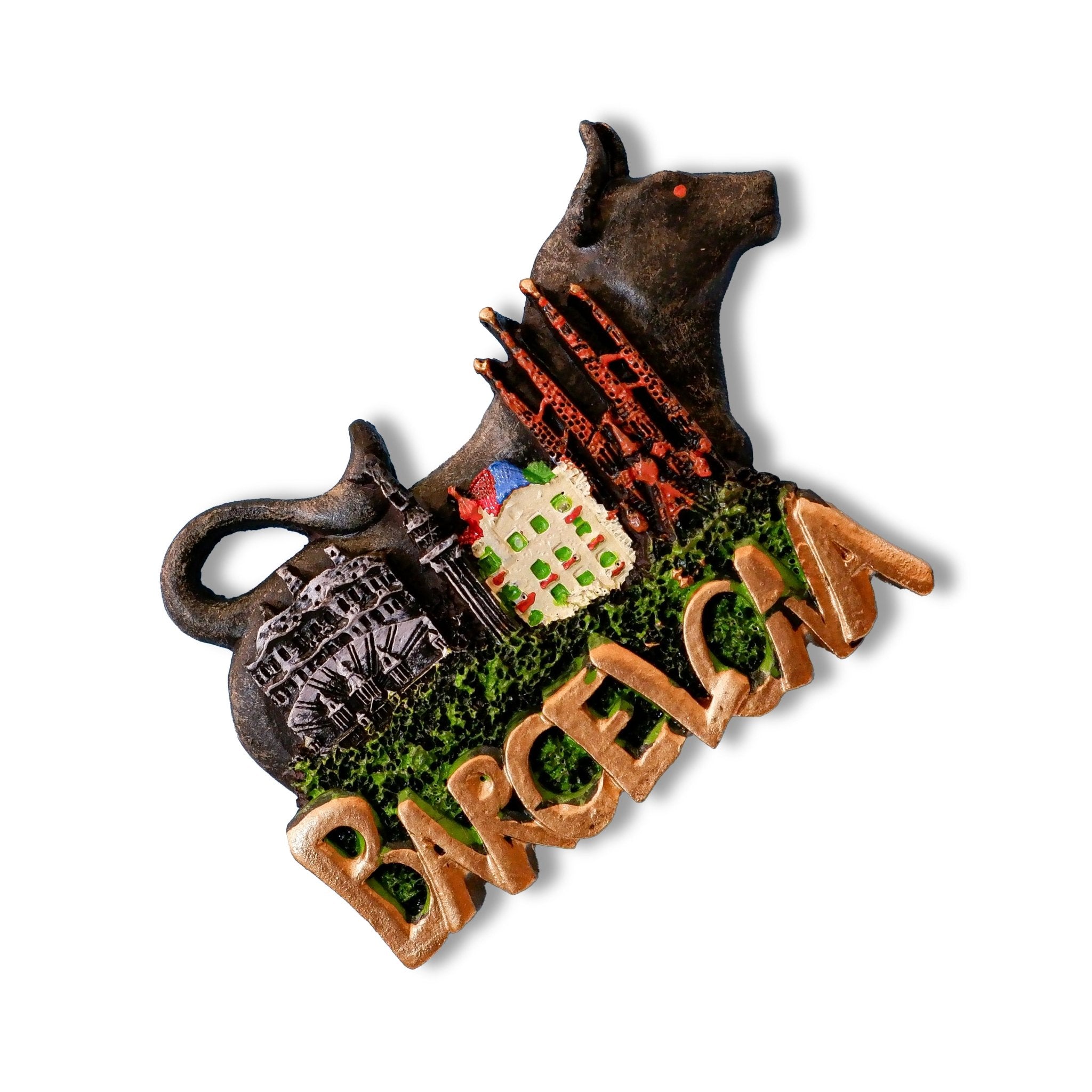 🇪🇸 Spain Barcelona Gaudí Landmarks & Bull 3D Magnet