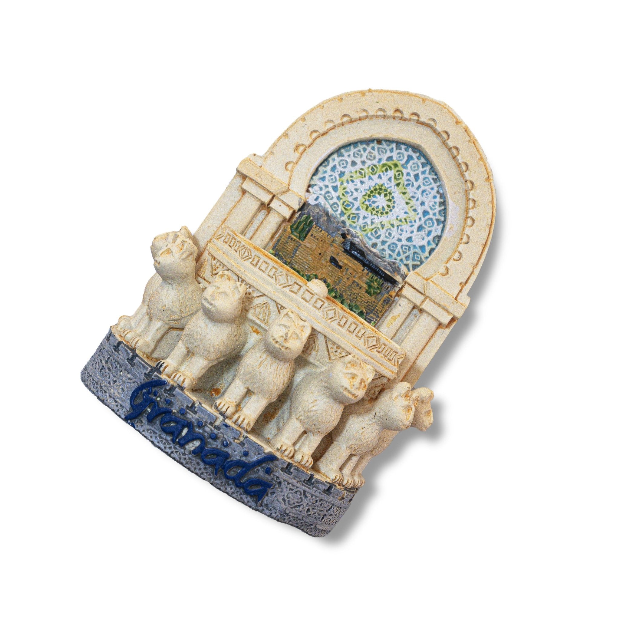 🇪🇸 Spain Granada Alhambra Lion Court 3D Magnet
