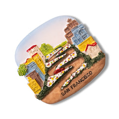 🇺🇸 USA San Francisco Lombard Street 3D Magnet