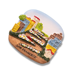 🇺🇸 USA San Francisco Lombard Street 3D Magnet